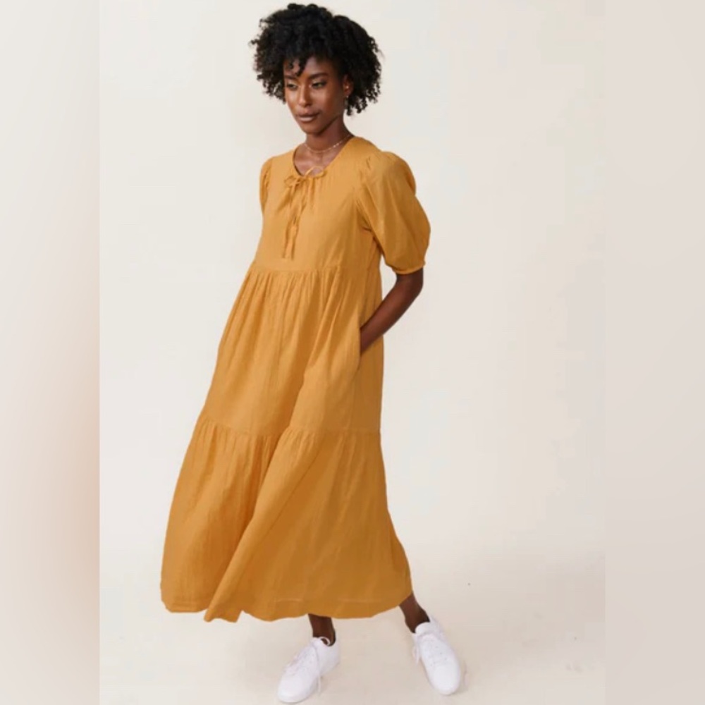 NWT ABLE Florence Maxi Dress 100% sustainable organic cotton